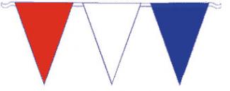Unbranded Pennant Bunting, red white and blue