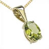 Unbranded Peridot pendant set in four claw setting