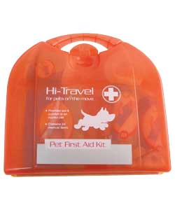 This first aid kit from the Wallace Cameron Group leaves you prepared for most pet accidents and eme