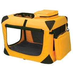 The Pet Gear Home N Go Deluxe Soft Dog Crate adds a touch of class to your pet’s home. It has all 