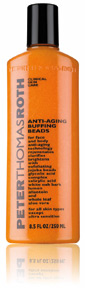 An ultra gentle anti-aging version of Botanical Buffing Beads scrub that may be used on the face and