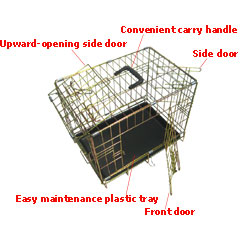 Access will never be a problem with the Petplanet DeLuxe Triple Door Cage! This 3 door cage is easy 