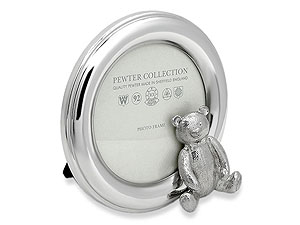 Unbranded Pewter Teddy Bear Picture Frame 011001