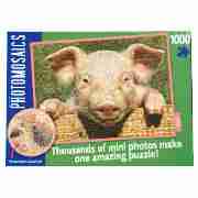 Unbranded Photomosaic Pig Puzzle 1000pc