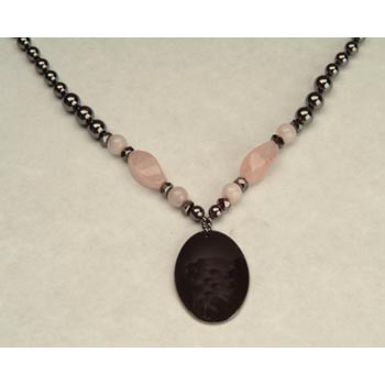 Pink and Black Pendant