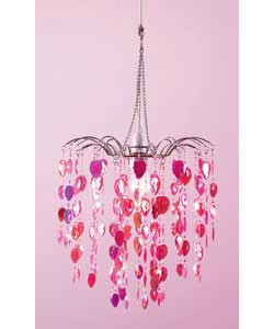 Decorative pendant light shade.Size when fitted approx. diameter 31cm, (H)61cm.
