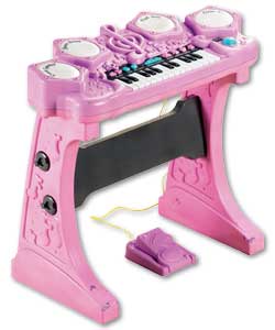 Pink Electronic Drum and Keyboard