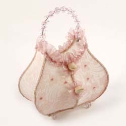 A fun and novel pink handbag lamp  making a great gift for a little or big princess in a pretty pink