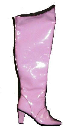 Pink Patent Leather Boots