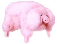 Pink Pig Footstool
