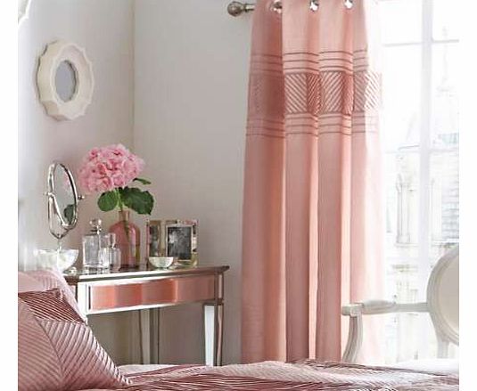 Unbranded Pintuck Eyelet Lined Curtains