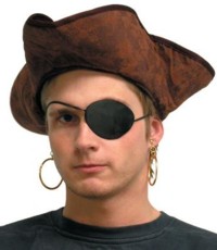 Pirate Hat: Brown Distressed Pirate Hat