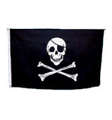 Unbranded Pirate paper table flag, 6