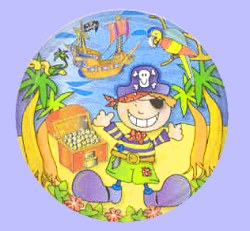 Pirate party - Plate - 9inch