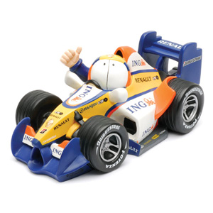 Jim Bamber`s Renault 2007 F1 car sculpture is a great bit of fun and an essential desk top accessory