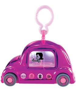 Your Pixel Chix; pal just got a new metallic car! Theres a radio, sound effects and lots of places t