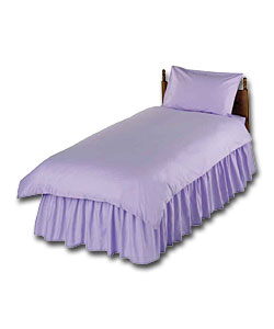 Plain Dyed Single Duvet Set - Lilac