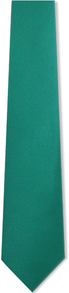 Plain forest green tie with a smooth, satin finish.