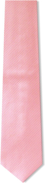 Unbranded Plain Pink D/Rib Silk Tie