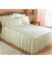 Unbranded PLAIN QUILTED BEDSPREAD