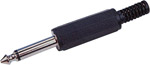 Plastic 1/4" Mono Plug ( Jack Plug Plas )