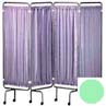 Plastic Screen Curtains Set of 4 Green