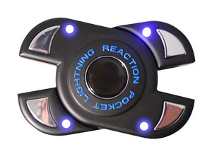 Pocket Shock-It features 2 games in 1. The popular Lightning Reaction, and Shock Roulette. Compact p