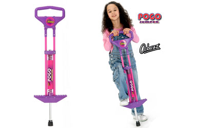 Durable pogo stick with high-tech design and cool bounce!