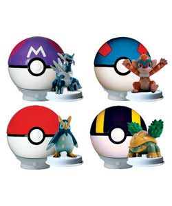 Unbranded Pokeball and Spinning Figure