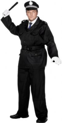 This extra large policeman costume comes with tunic and trousers  Chest 46-50