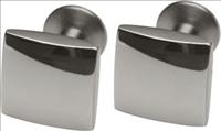 Unbranded Polished Square Titanium Cufflinks by Ti2