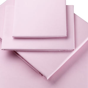 Polycotton Flat Sheet- Single- Pretty Pink