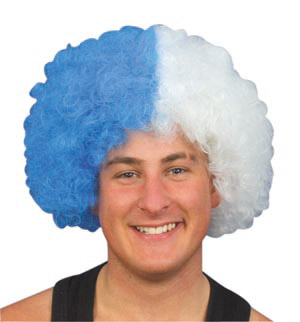 Unbranded Pop Wig, blue/white