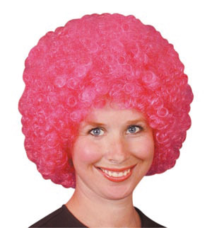 Unbranded Pop wig, pink curly