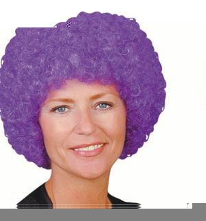 Unbranded Pop wig, purple curly