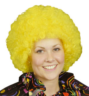 Unbranded Pop wig, yellow curly