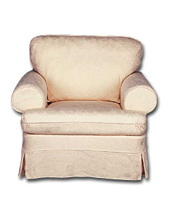 Poppy Cream Chair - Reversible cushions