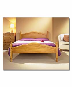 Portland; solid Pine Double Bedstead with Comfort Mattress