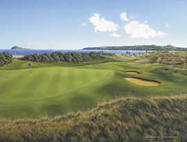 Unbranded Portmarnock 15th Hole Limited Edition Golf Print