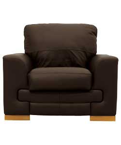 Porto Leather Chair - Chocolate