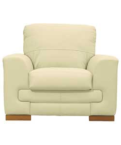 Porto Leather Chair - Ivory