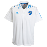 Portsmouth Technical Polo Shirt - White/Azure -