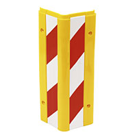 Pack of 2. High visibility, reflective, red / white stripped hazard protection markers. Honeycomb