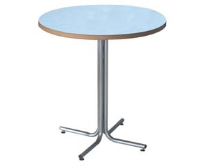 Unbranded Powder blue round bistro table