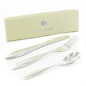 Unbranded Precious Baby Stainless Steel Cutlery Set