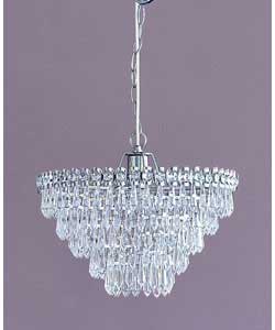 Unbranded Premium Collection Helena Glass Chandelier with Chain