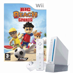 Unbranded Preowned Wii Console with Big Beach Sports