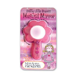 The Pretty Princess Talking Mirror allows you to to look at your reflection while you brush your