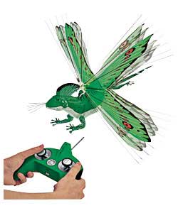 Flytech Rex is a radio-controlled flying version of the Primeval reptile with a unique flying action