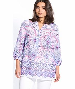 Unbranded Printed Blouse, Petite Length